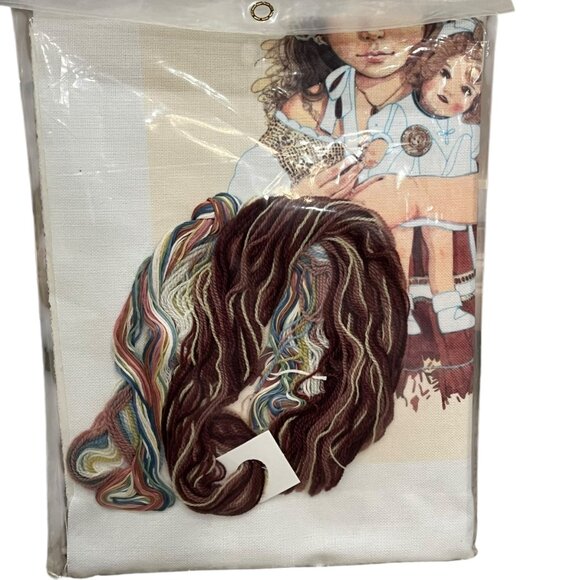 Vintage Needle Treasures Jan Hagara "Lydia And The Shirley Temple Doll" Embroide - Picture 6 of 6